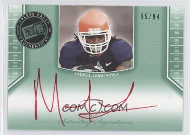 2011 Press Pass Legends - Saturday Signatures - Emerald Red Ink #SS-ML - Mikel Leshoure /94