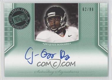 2011 Press Pass Legends - Saturday Signatures - Emerald #SS-JR.1 - Jacquizz Rodgers /99