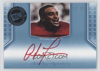 2011 Press Pass Legends - Saturday Signatures - Platinum Red Ink #SS-AF - Antonio Freeman /25