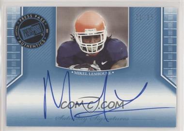 2011 Press Pass Legends - Saturday Signatures - Platinum Red Ink #SS-ML - Mikel Leshoure /25