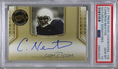 2011 Press Pass Legends - Saturday Signatures #SS-CN - Cam Newton [PSA 10 GEM MT]