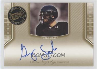 2011 Press Pass Legends - Saturday Signatures #SS-GS.1 - Greg Salas