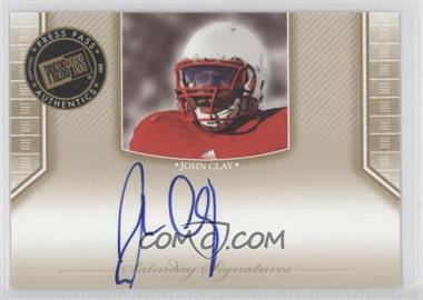 2011 Press Pass Legends - Saturday Signatures #SS-JC - John Clay