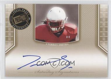 2011 Press Pass Legends - Saturday Signatures #SS-TS - Torrey Smith