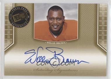 2011 Press Pass Legends - Saturday Signatures #SS-WB - Willie Brown