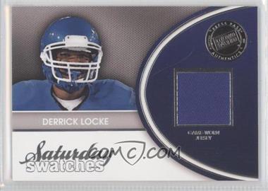 2011 Press Pass Legends - Saturday Swatches #SSW-DL - Derrick Locke