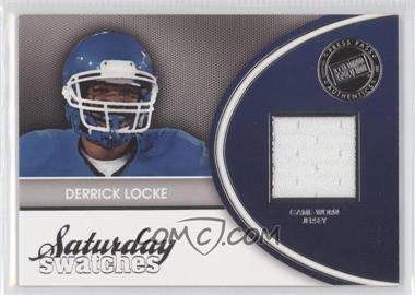 2011 Press Pass Legends - Saturday Swatches #SSW-DL - Derrick Locke