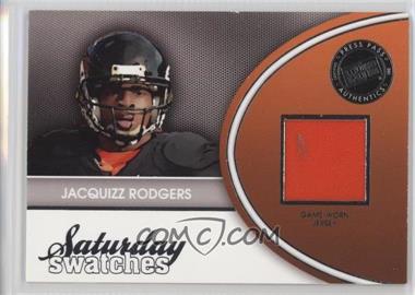 2011 Press Pass Legends - Saturday Swatches #SSW-JR - Jacquizz Rodgers