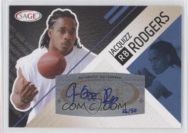 2011 SAGE Autograph Series - [Base] - Platinum Autographs #A-42 - Jacquizz Rodgers /50