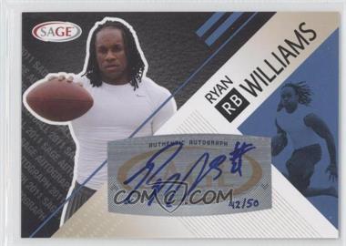 2011 SAGE Autograph Series - [Base] - Platinum Autographs #A-59 - Ryan Williams /50