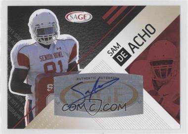 2011 SAGE Autograph Series - [Base] - Red Autographs #A-1 - Sam Acho