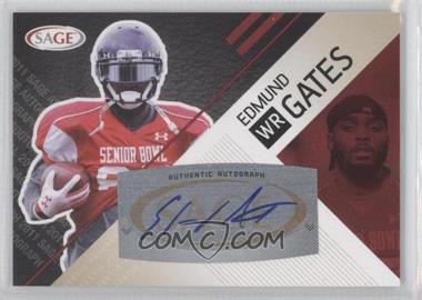 2011 SAGE Autograph Series - [Base] - Red Autographs #A-12 - Edmund Gates