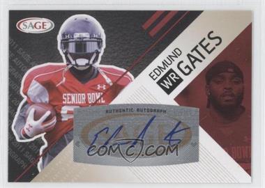 2011 SAGE Autograph Series - [Base] - Red Autographs #A-12 - Edmund Gates