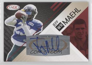 2011 SAGE Autograph Series - [Base] - Red Autographs #A-28 - Jeff Maehl