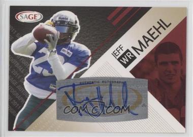 2011 SAGE Autograph Series - [Base] - Red Autographs #A-28 - Jeff Maehl