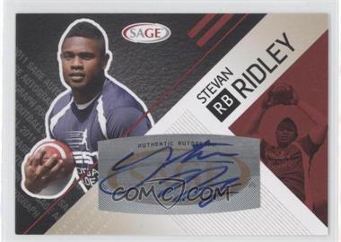 2011 SAGE Autograph Series - [Base] - Red Autographs #A-41 - Stevan Ridley