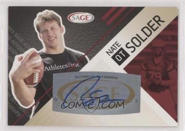 2011 SAGE Autograph Series - [Base] - Red Autographs #A-49 - Nate Solder