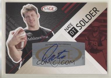 2011 SAGE Autograph Series - [Base] - Red Autographs #A-49 - Nate Solder