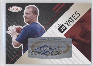 2011 SAGE Autograph Series - [Base] - Red Autographs #A-60 - T.J. Yates