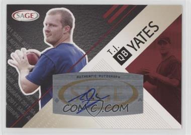 2011 SAGE Autograph Series - [Base] - Red Autographs #A-60 - T.J. Yates