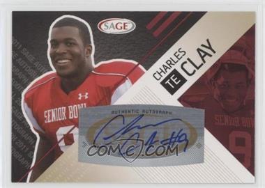 2011 SAGE Autograph Series - [Base] - Red Autographs #A-7 - Charles Clay [Noted]