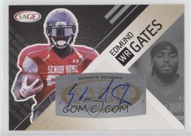 2011 SAGE Autograph Series - [Base] - Silver Autographs #A-12 - Edmund Gates