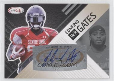 2011 SAGE Autograph Series - [Base] - Silver Autographs #A-12 - Edmund Gates