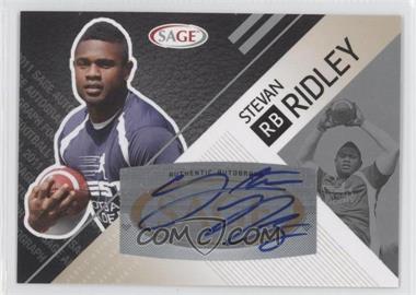 2011 SAGE Autograph Series - [Base] - Silver Autographs #A-41 - Stevan Ridley