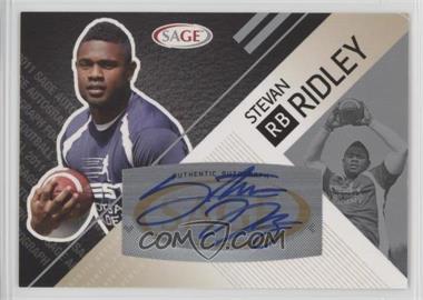 2011 SAGE Autograph Series - [Base] - Silver Autographs #A-41 - Stevan Ridley