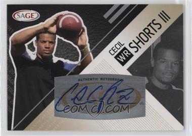 2011 SAGE Autograph Series - [Base] - Silver Autographs #A-45 - Cecil Shorts III