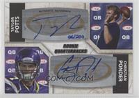 Christian Ponder, Taylor Potts #/200