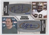 Mark Ingram, Casey Matthews #/200