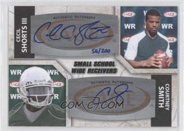 2011 SAGE Five Star - Dual Autographs #A-98 - Cecil Shorts, Courtney Smith /200