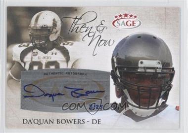 2011 SAGE Five Star - Then & Now Autographs #TN-1 - Da'Quan Bowers /25