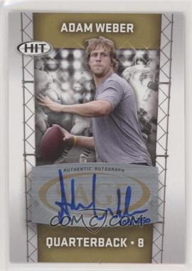 2011 SAGE Hit - Autographs - Gold #A68 - Adam Weber /250