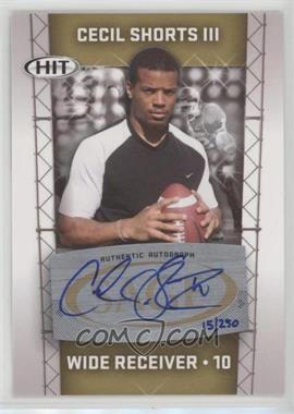 2011 SAGE Hit - Autographs - Gold #A69 - Cecil Shorts /250