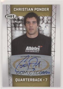 2011 SAGE Hit - Autographs - Gold #A7 - Christian Ponder /250