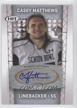 2011 SAGE Hit - Autographs - Silver #A35 - Casey Matthews