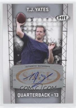 2011 SAGE Hit - Autographs - Silver #A63 - T.J. Yates