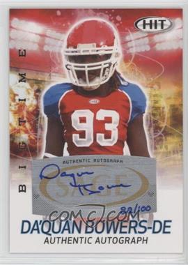 2011 SAGE Hit - Big Time - Autographs #ABT1 - Da'Quan Bowers /100