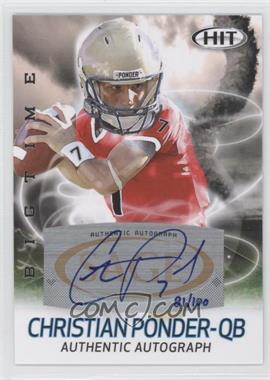 2011 SAGE Hit - Big Time - Autographs #ABT10 - Christian Ponder /100