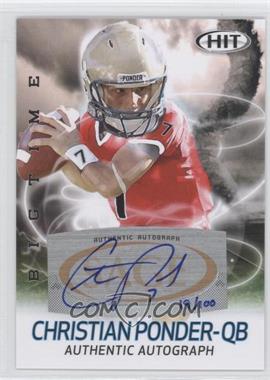 2011 SAGE Hit - Big Time - Autographs #ABT10 - Christian Ponder /100