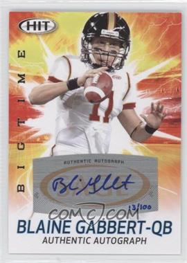 2011 SAGE Hit - Big Time - Autographs #ABT18 - Blaine Gabbert /100