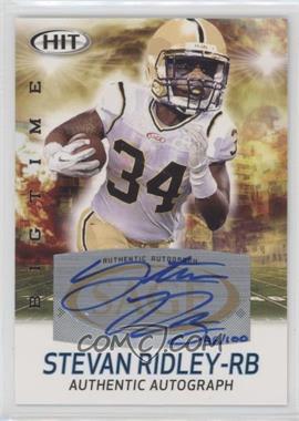 2011 SAGE Hit - Big Time - Autographs #ABT24 - Stevan Ridley /100