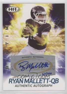 2011 SAGE Hit - Big Time - Autographs #ABT8 - Ryan Mallett /100