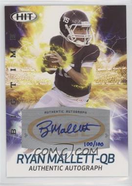 2011 SAGE Hit - Big Time - Autographs #ABT8 - Ryan Mallett /100