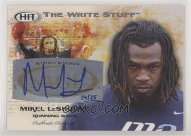 2011 SAGE Hit - The Write Stuff - Autographs #WSA5 - Mikel Leshoure /25