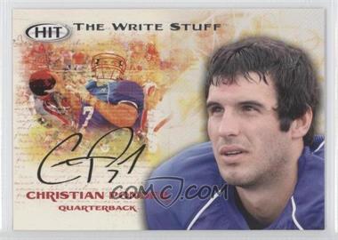 2011 SAGE Hit - The Write Stuff #WS 18 - Christian Ponder