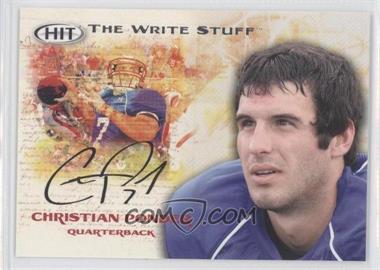 2011 SAGE Hit - The Write Stuff #WS 18 - Christian Ponder