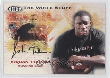 2011 SAGE Hit - The Write Stuff #WS 8 - Jordan Todman